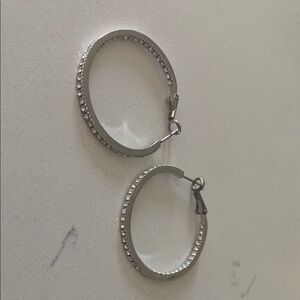 Elegant Silver Hoop Earrings